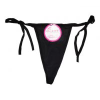 GS045 - Celana Dalam G-String Wanita Hitam Ikat Samping