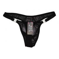 GP004 - Celana Dalam G-String Pria Hitam Transparan