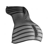 BS183 - Bodystocking Half Body Kemben Hitam Transparan - 2