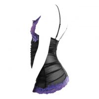 L1294 - Baju Tidur Lingerie Bodycon Sheath Dress Hitam Transparan Open Cup - 2