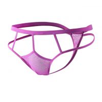 GP074 - Celana Dalam G-String Pria Ungu Transparan Tali 2