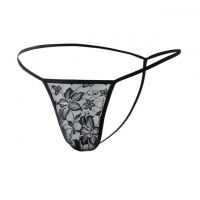 GP086 - Celana Dalam G-String Pria Hitam Transparan T-Back
